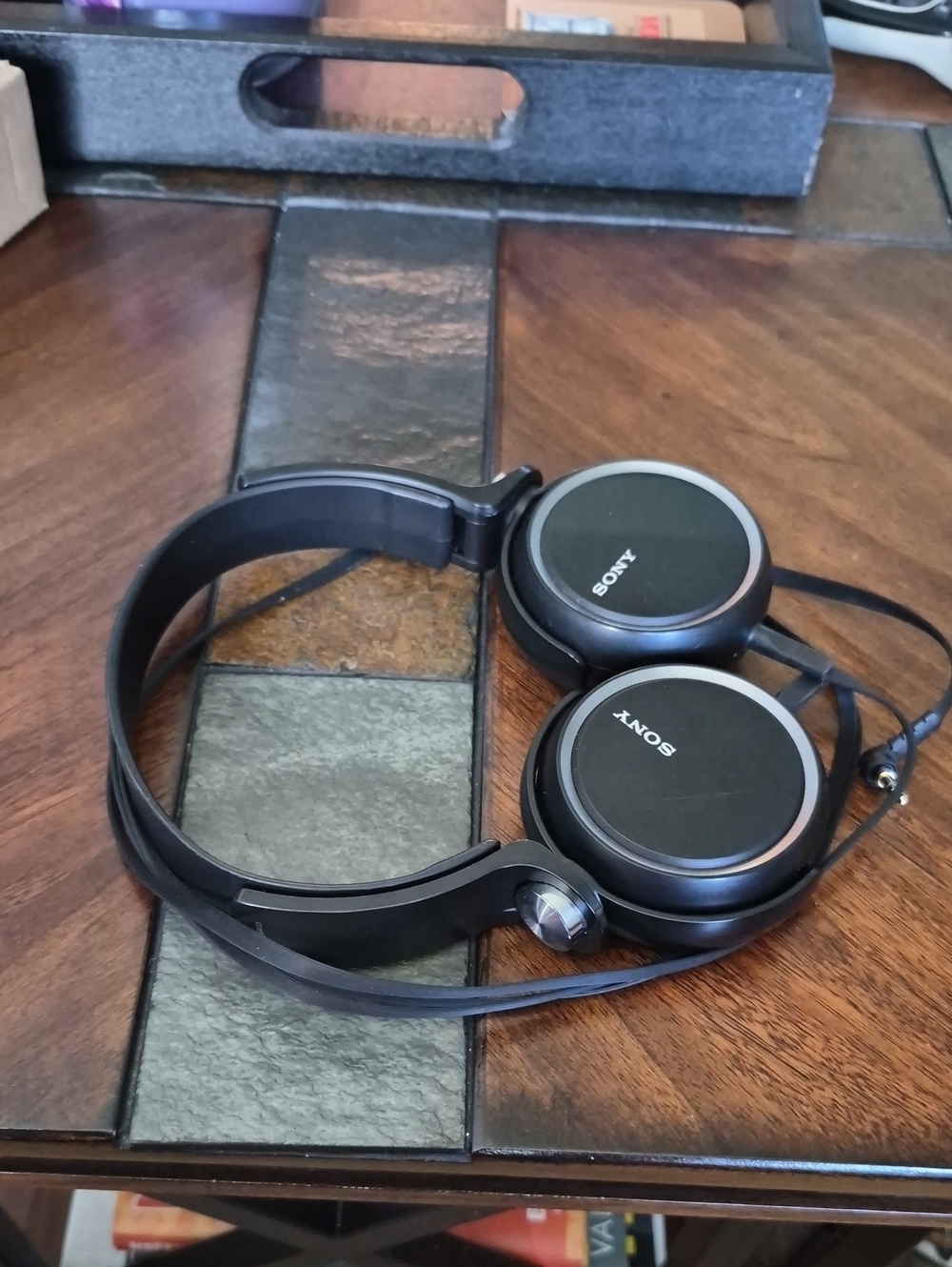 Sony Black On-Ear Headphones with Subtle Silver Trim